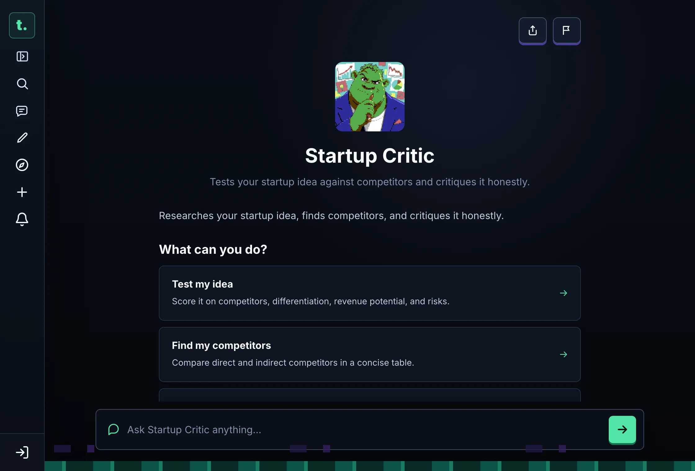 A real representative: Startup Critic