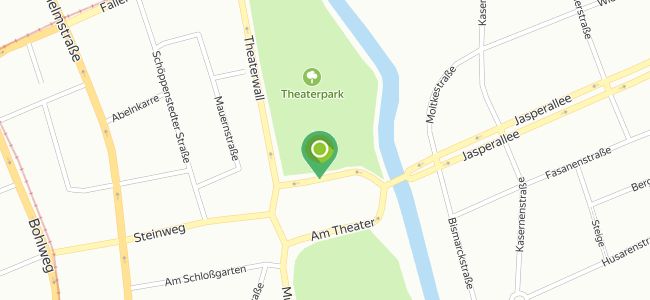 Die Theaterkantine Mephisto, Innenstadt