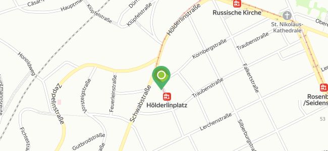 Hölderlin Platz, Stuttgart West